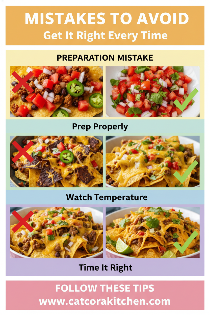 Loaded nachos common mistakes