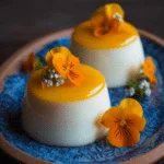 mango coconut panna cotta