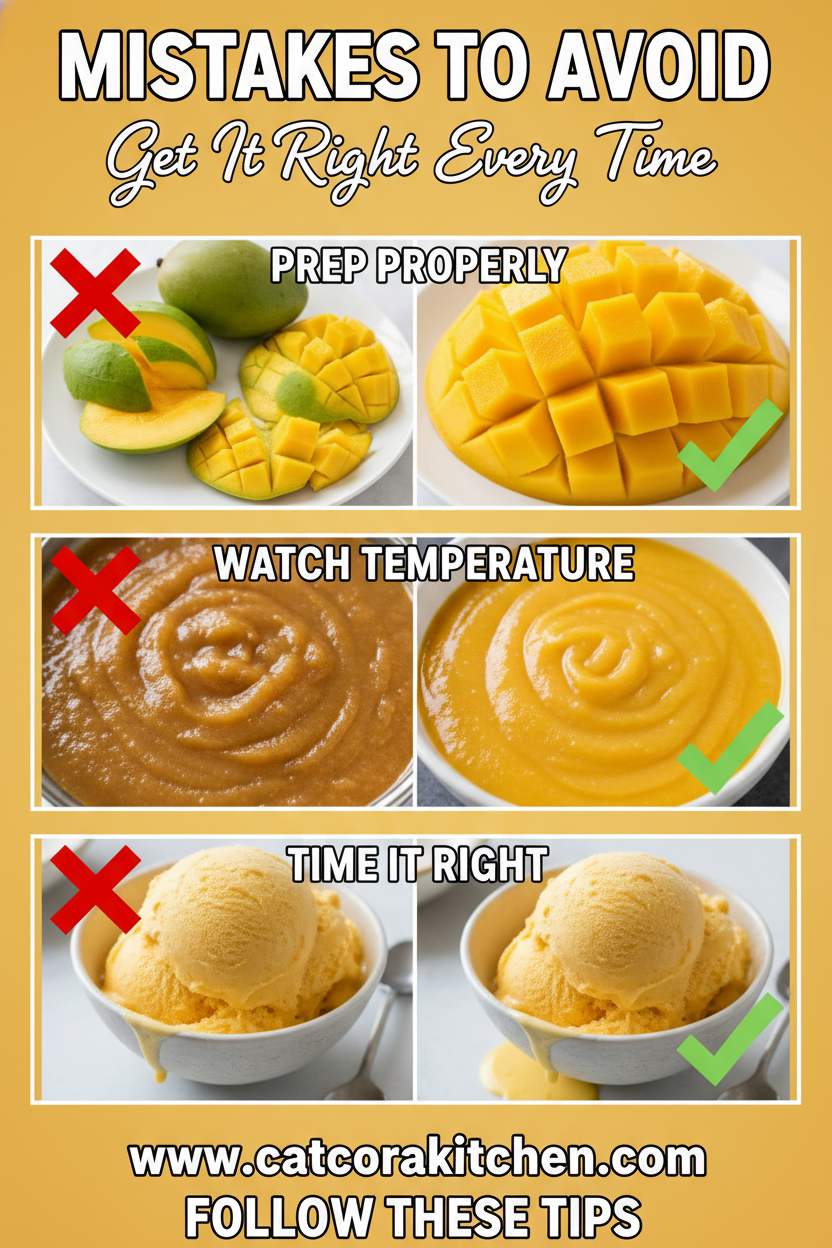 Mango sorbet common mistakes