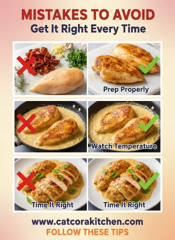 Marry me chicken common mistakes