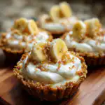no-bake mini banana cream pies