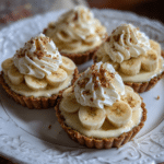 no-bake mini banana cream pies