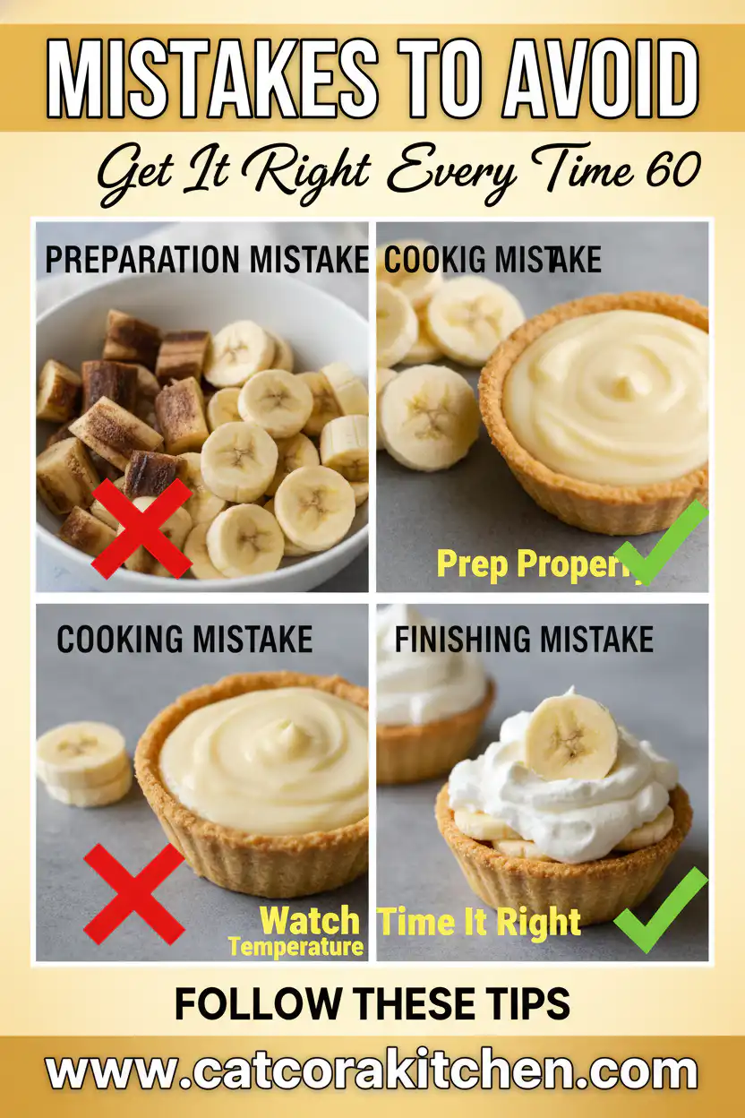 No-bake mini banana cream pies common mistakes