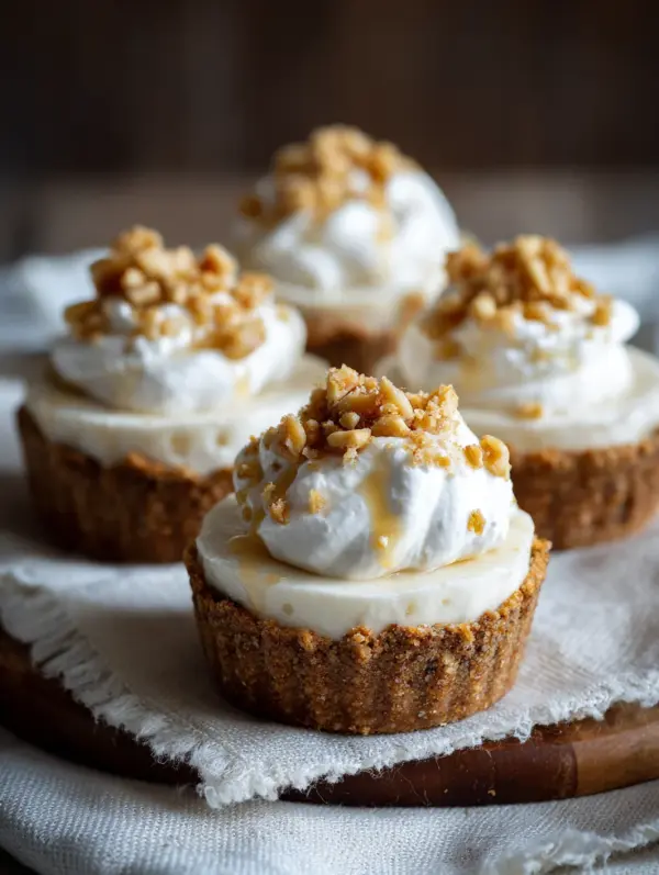card recipe ingredients and instructions no-bake mini banana cream pies