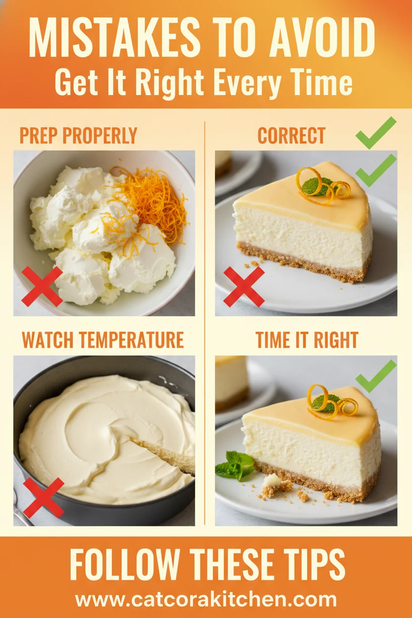 No-bake orange creamsicle cheesecake common mistakes