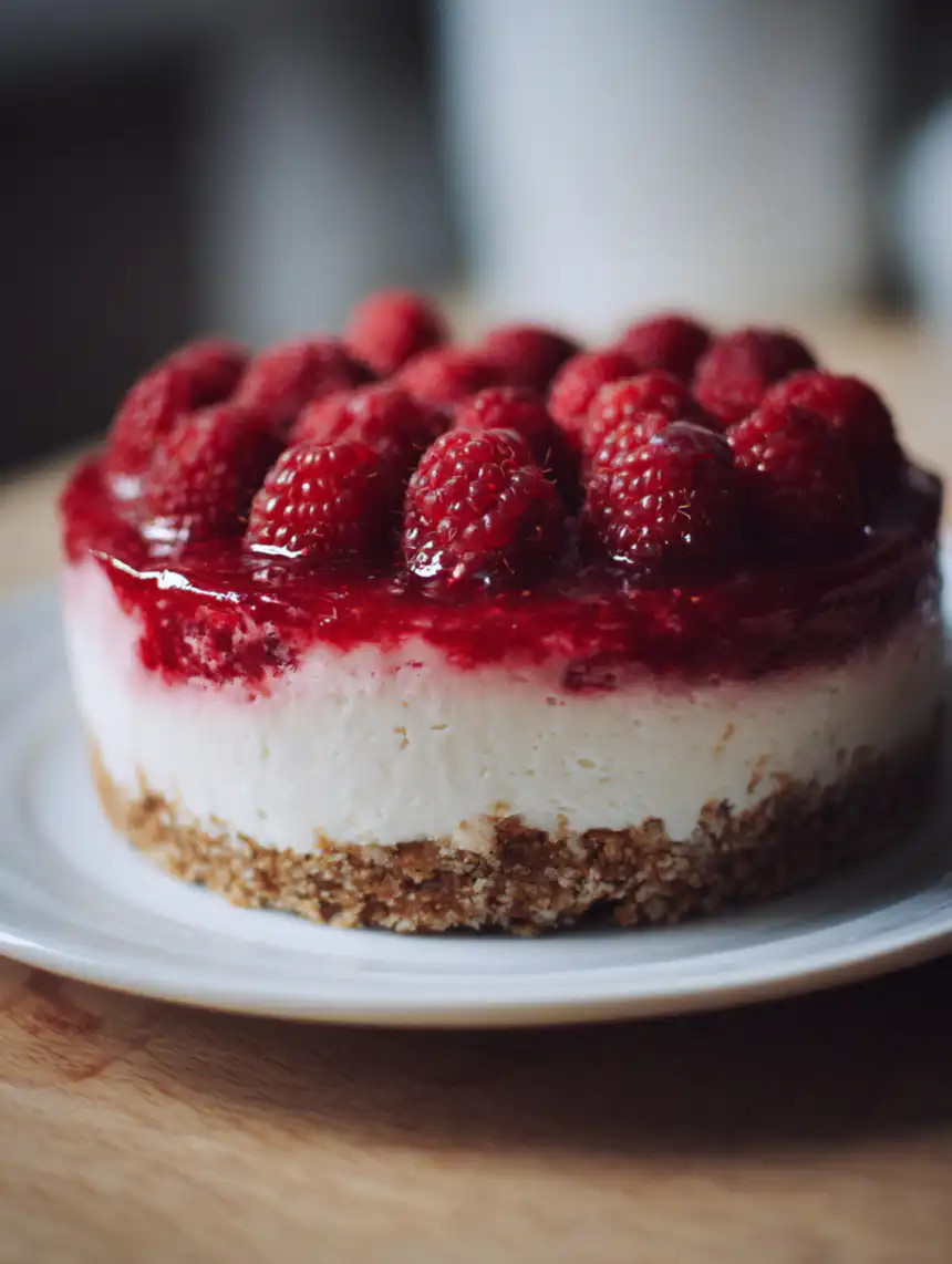no bake raspberry cheesecake