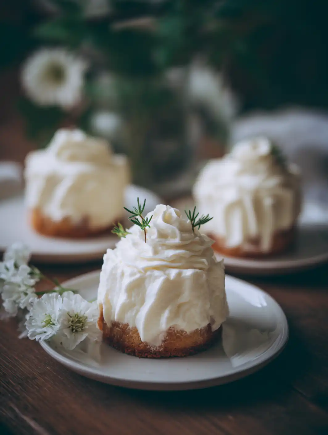 card recipe ingredients and instructions no-bake whipped cream mini cakes