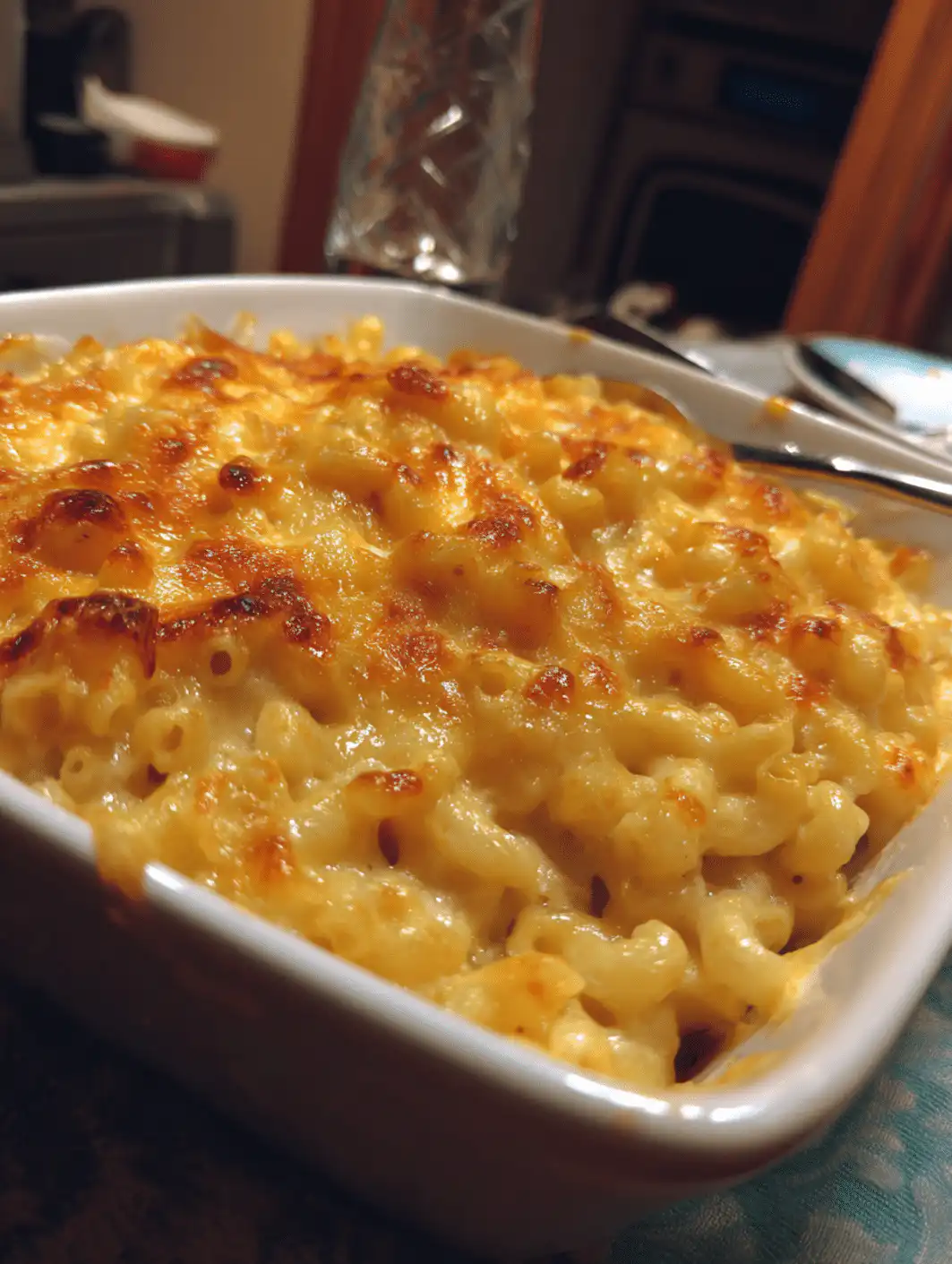 card recipe ingredients and instructions oven-baked macaroni and cheese