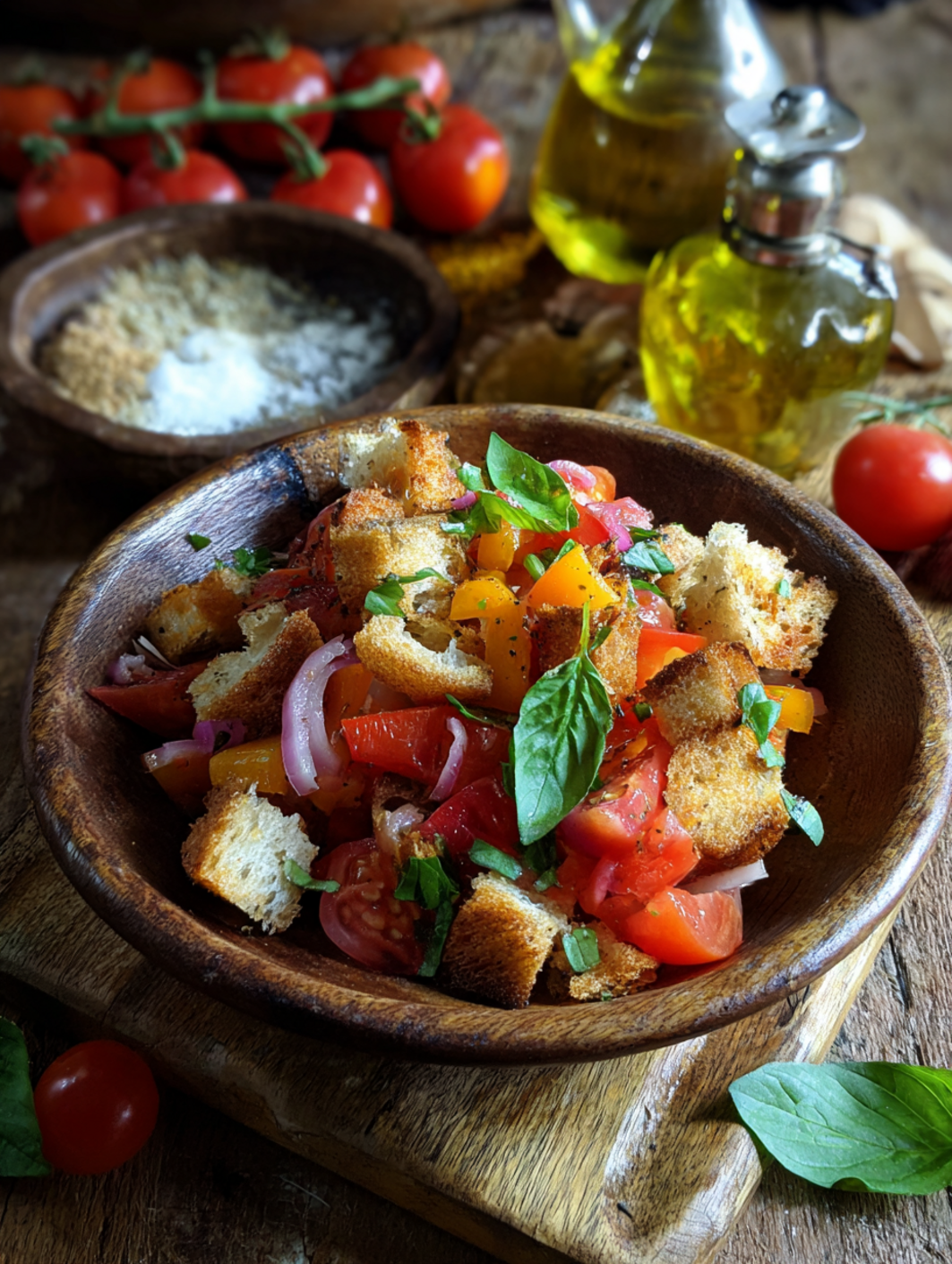 Panzanella – Classic Italian Bread Salad Summer Recipe