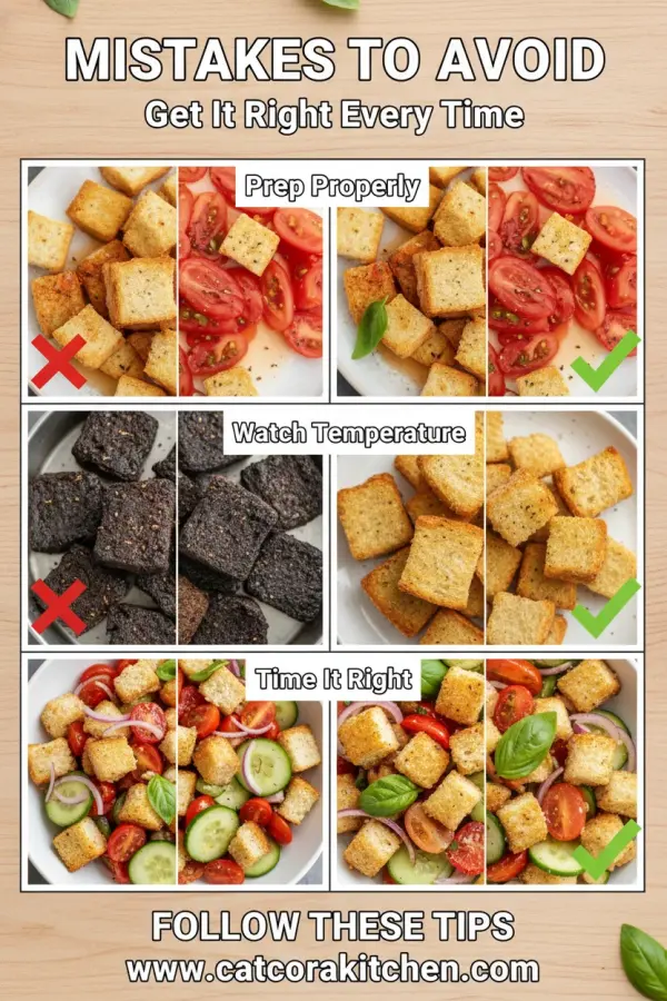 Panzanella common mistakes