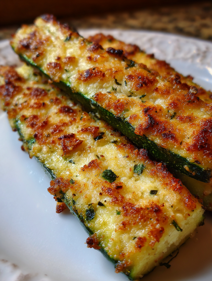parmesan crusted zucchini
