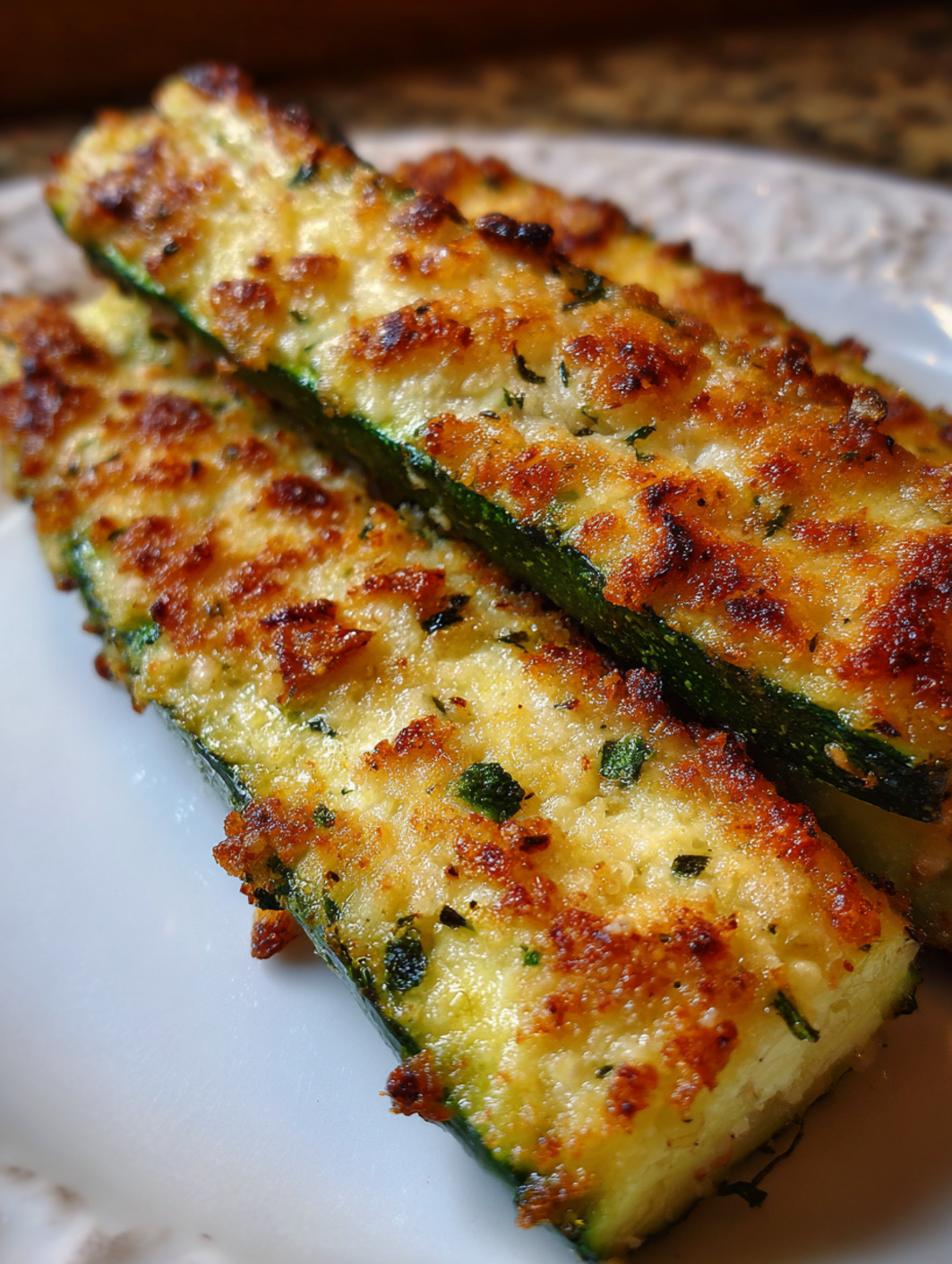 parmesan crusted zucchini