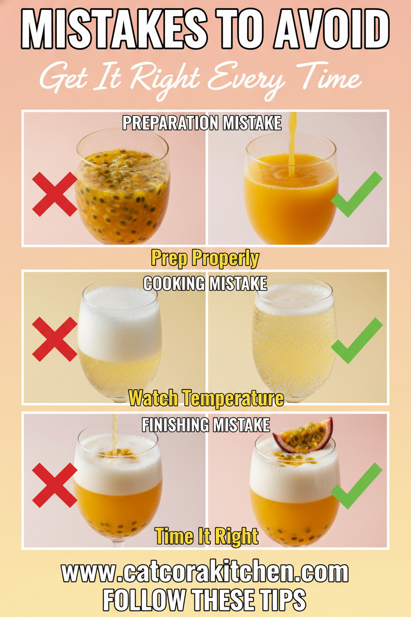 Passion fruit mimosa common mistakes