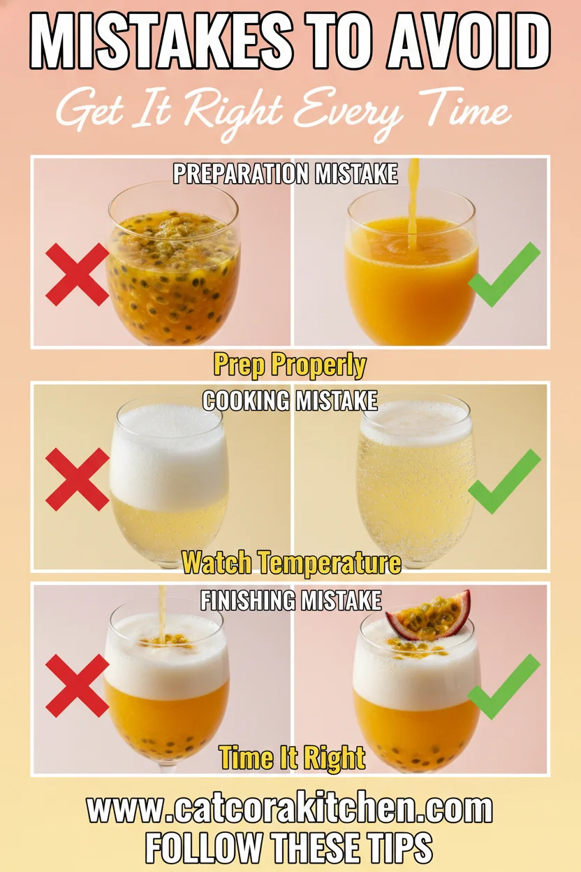 Passion fruit mimosa common mistakes