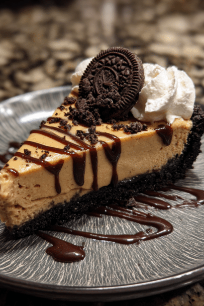 peanut butter pie with Oreo crust