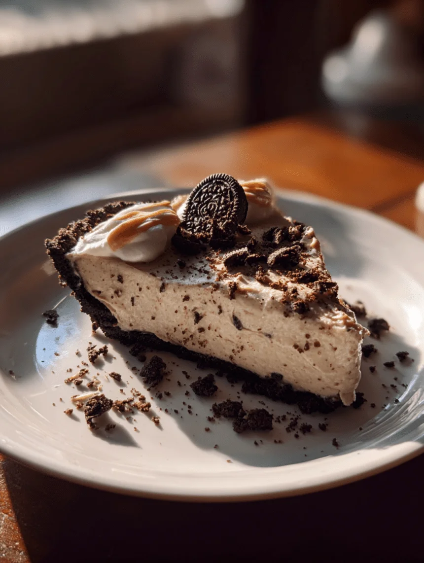 peanut butter pie with Oreo crust