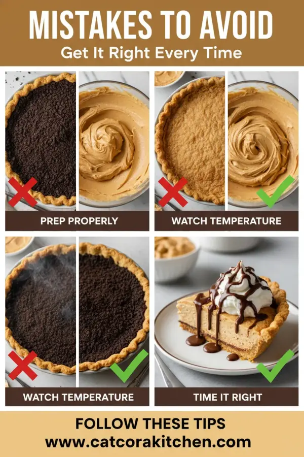 Peanut butter pie with Oreo crust common mistakes