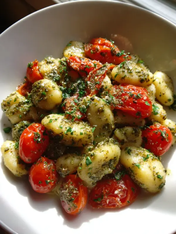 Why you'll love pesto gnocchi with cherry tomatoes