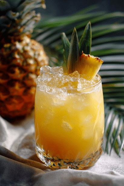 pineapple coconut rum punch