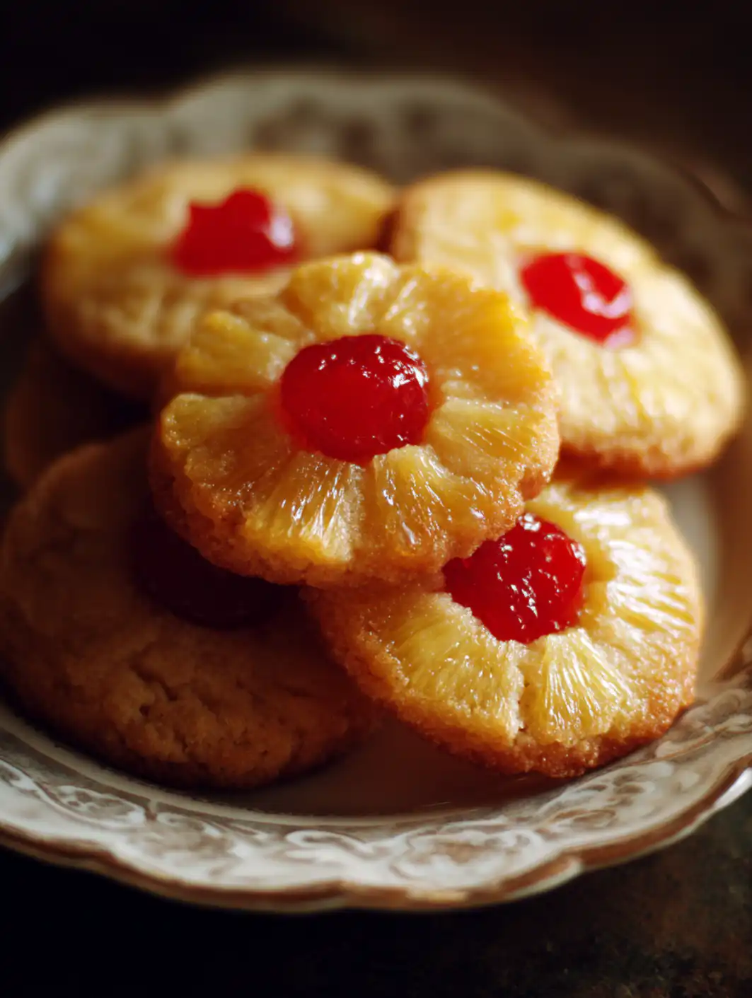 card recipe ingredients and instructions pineapple upside down sugar cookies