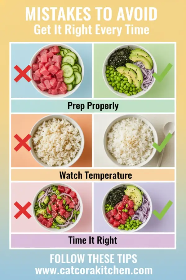 Poke bowl common mistakes