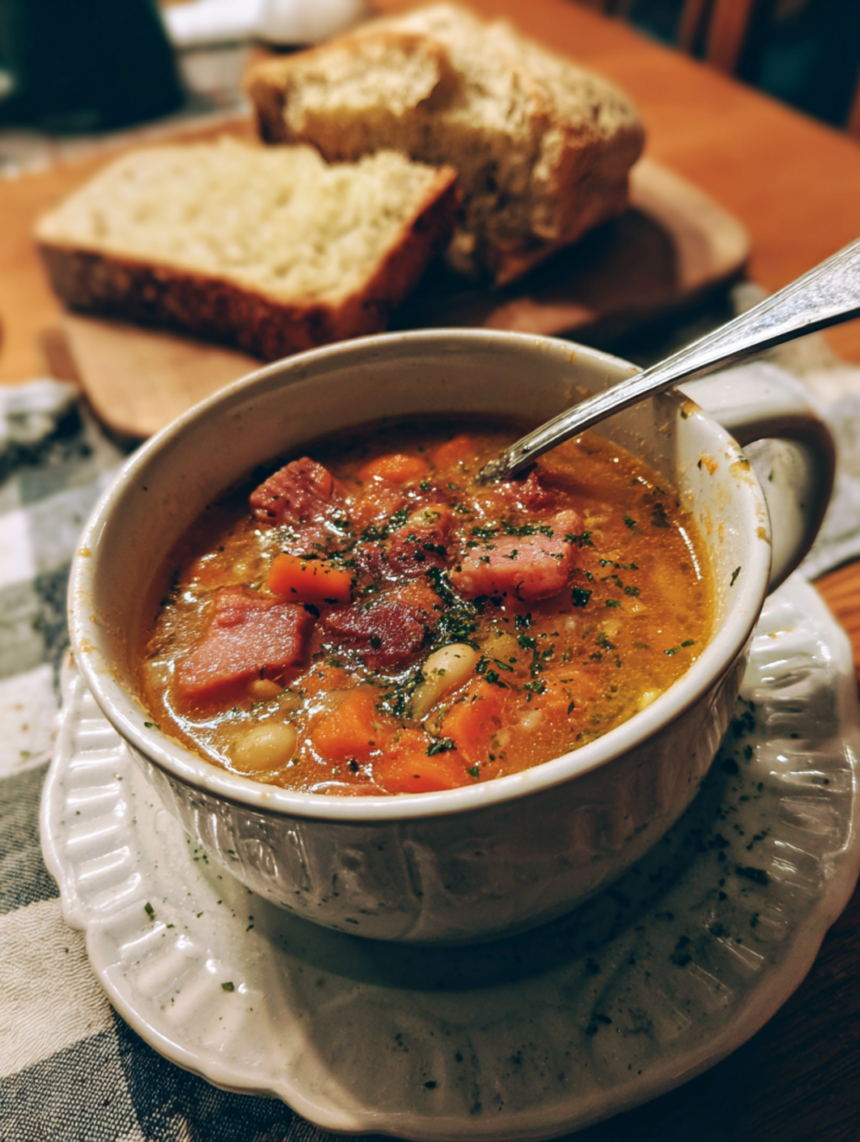 post-easter ham and bean soup