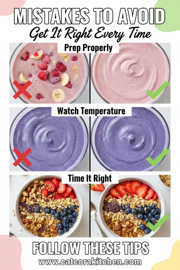 Protein smoothie bowl common mistakes