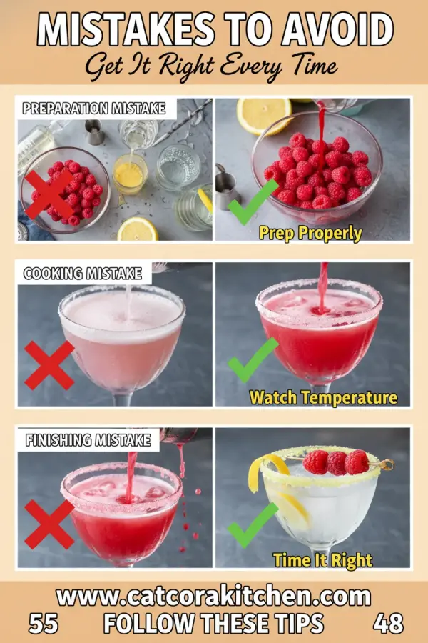 Raspberry lemon drop martini common mistakes