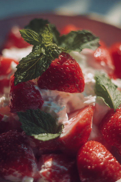 refreshing strawberry crackle salad