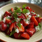 refreshing strawberry crackle salad