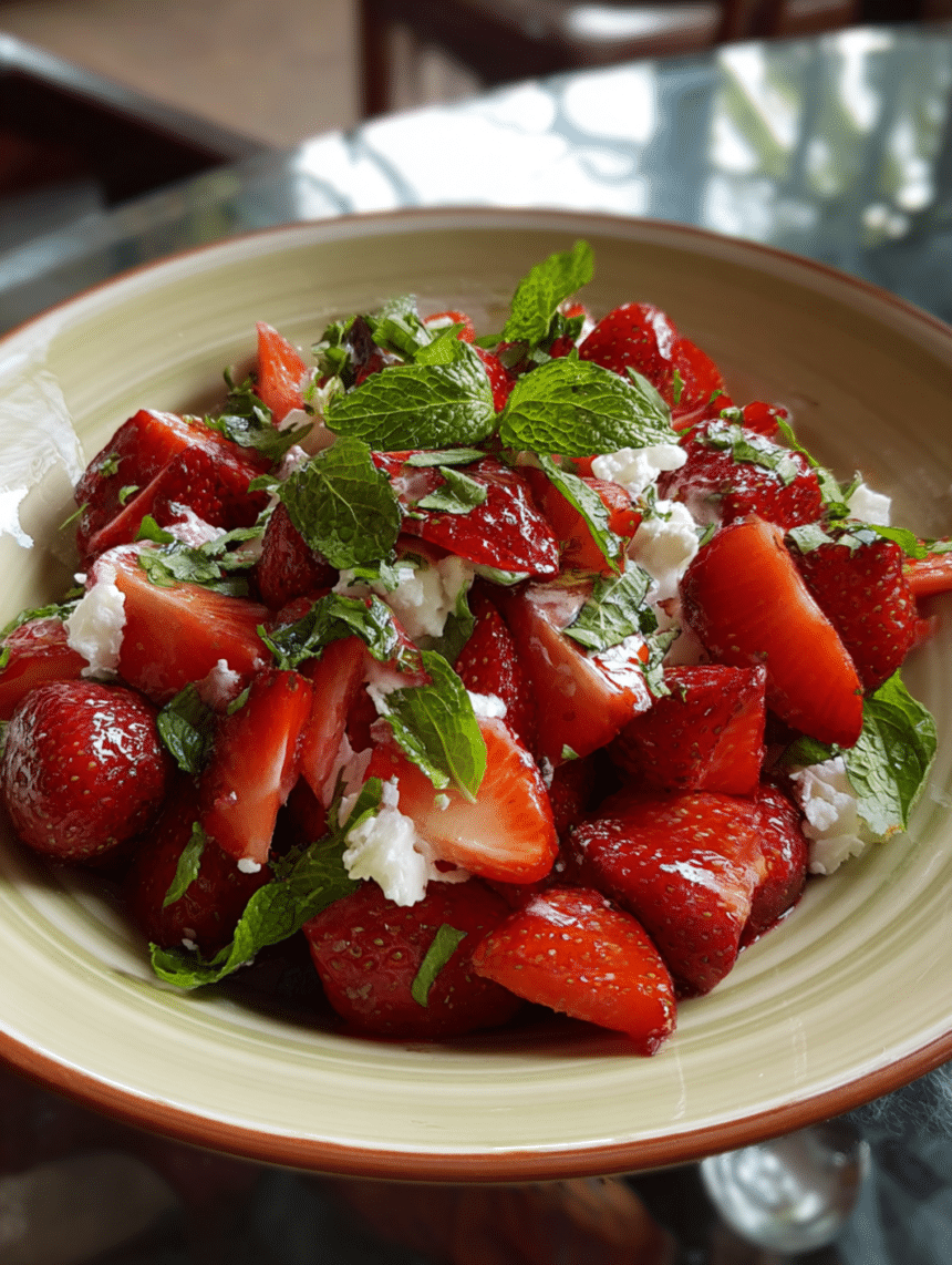 refreshing strawberry crackle salad