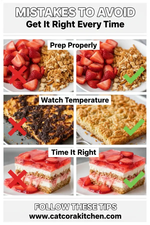 Refreshing Strawberry Crackle Salad common mistakes