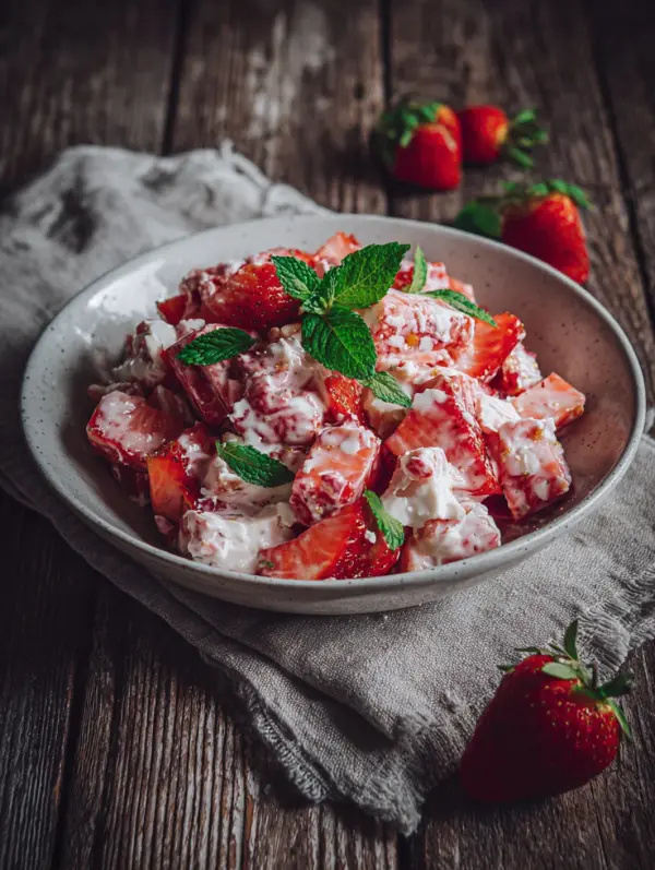 card recipe ingredients and instructions refreshing strawberry crackle salad