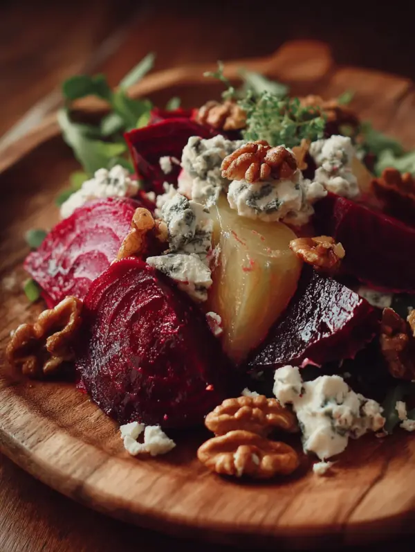 roasted beet and goat cheese salad