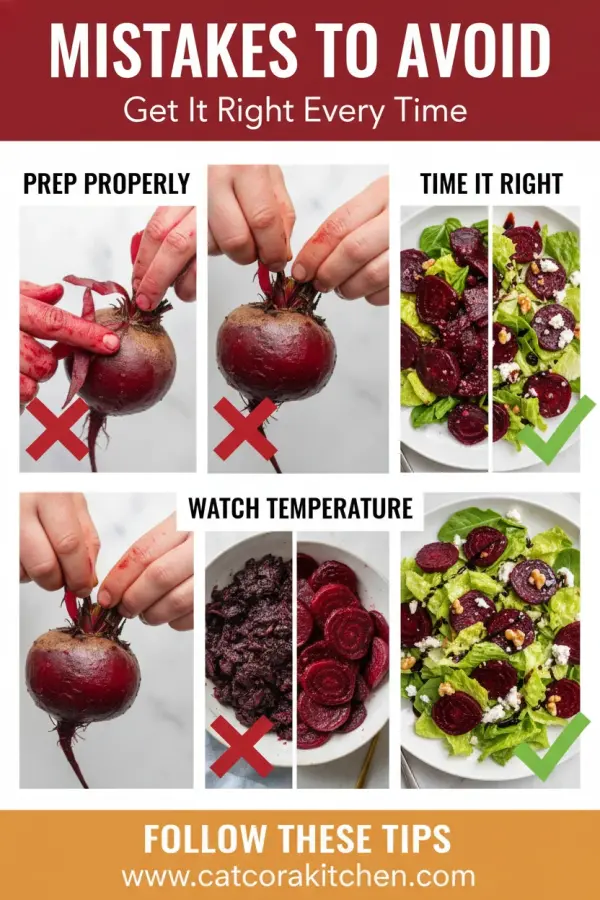 Roasted beet and goat cheese salad common mistakes