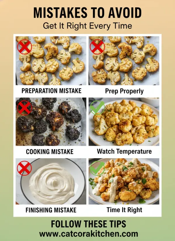 Roasted cauliflower with tahini common mistakes