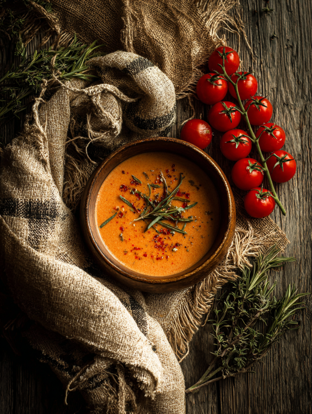 roasted red pepper bisque