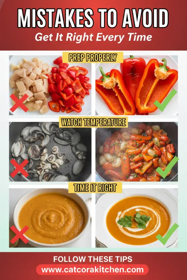 Roasted red pepper bisque common mistakes