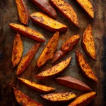 roasted sweet potato wedges