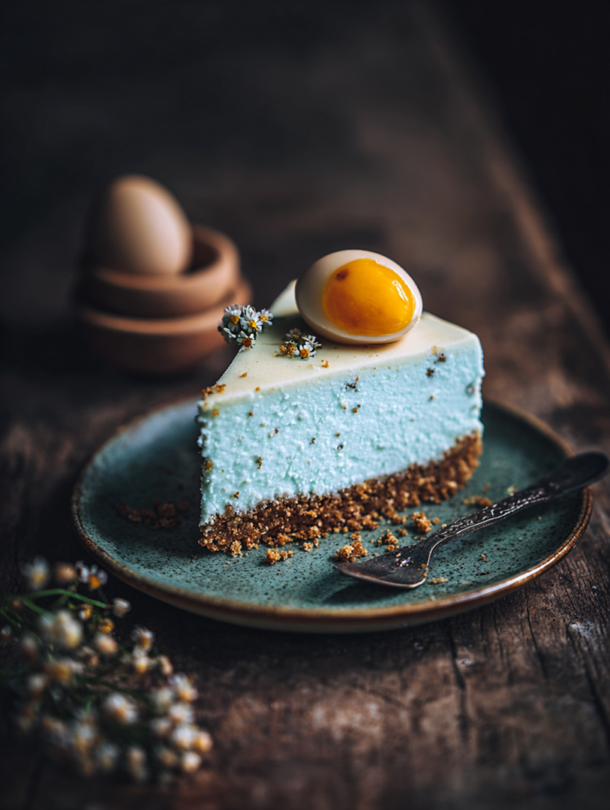 robin's egg cheesecake