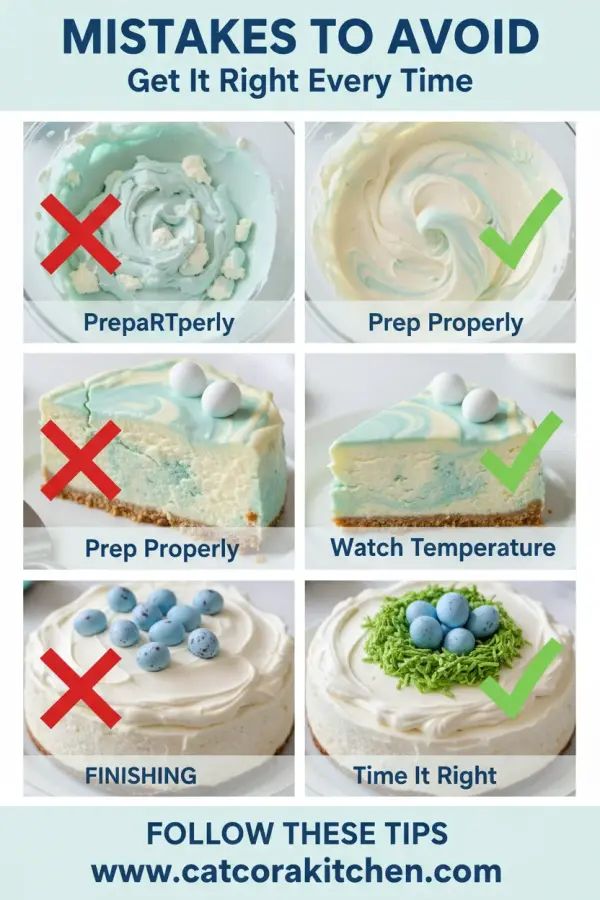 Robin's egg cheesecake common mistakes