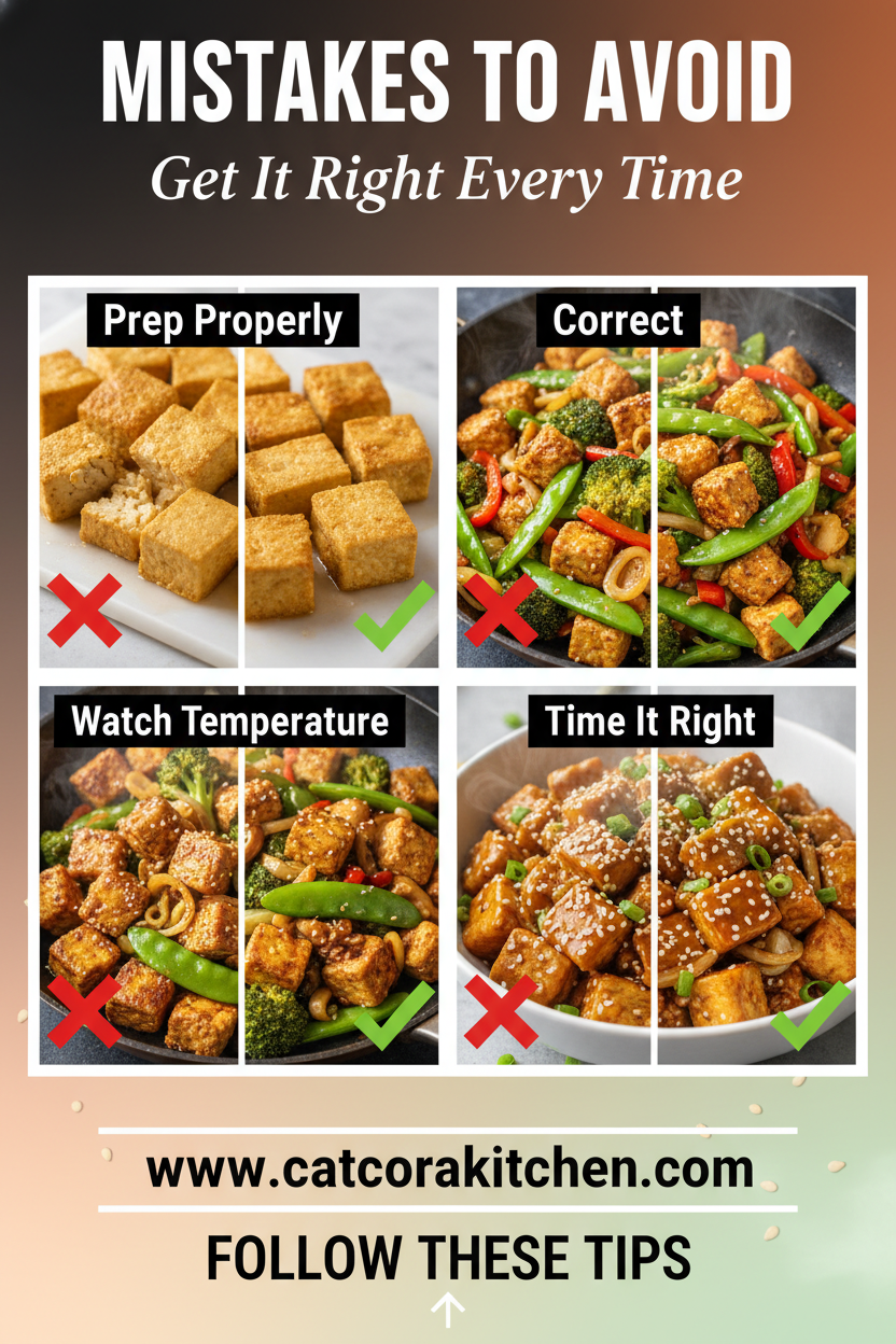 Sesame ginger tofu stir fry common mistakes