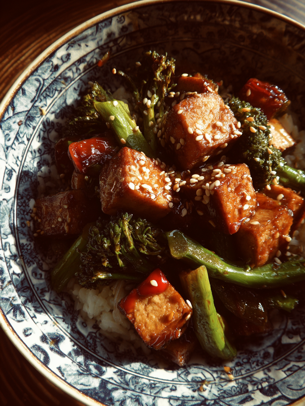 card recipe ingredients and instructions sesame ginger tofu stir fry
