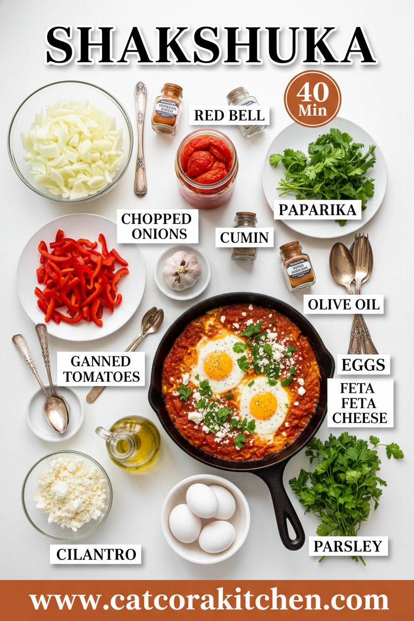 Shakshuka ingredients