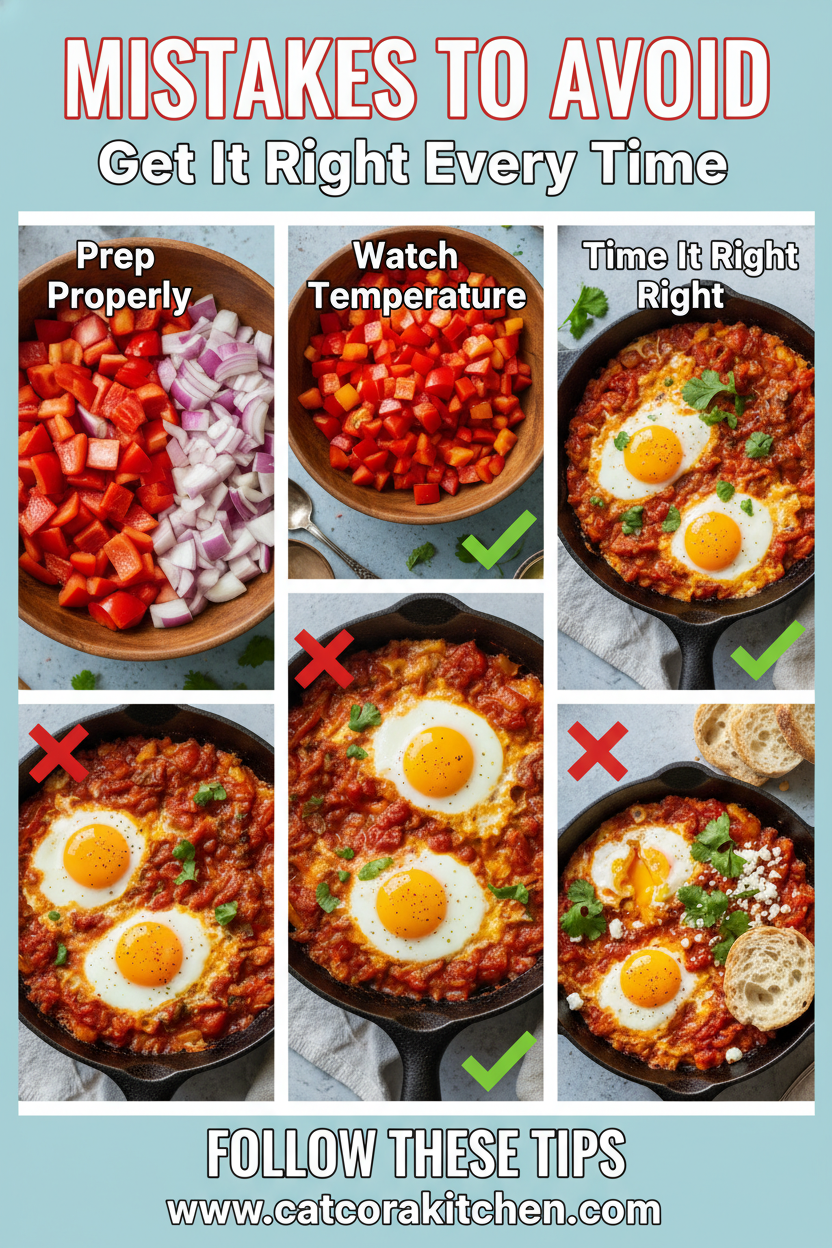 Shakshuka common mistakes