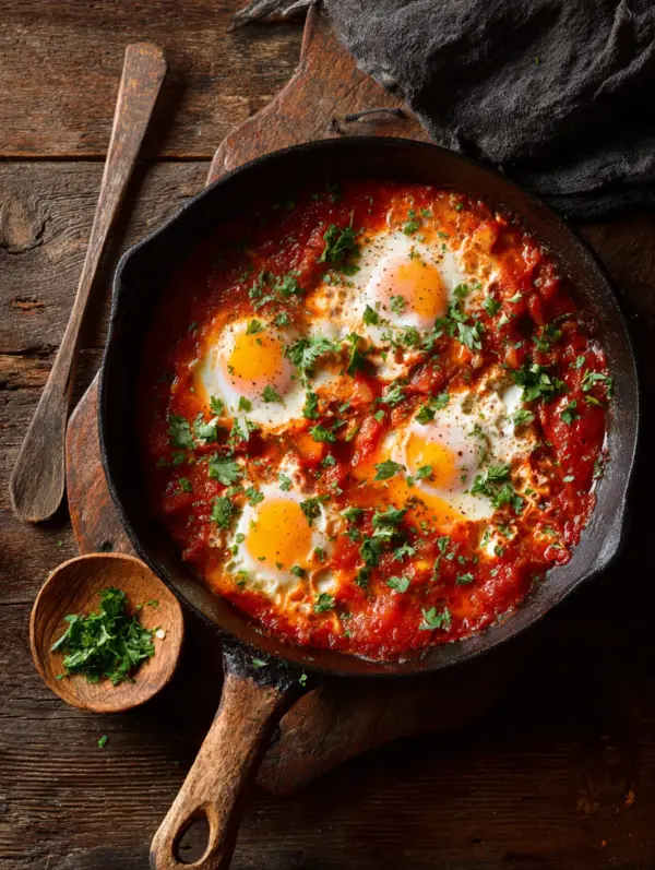 card recipe ingredients and instructions shakshuka