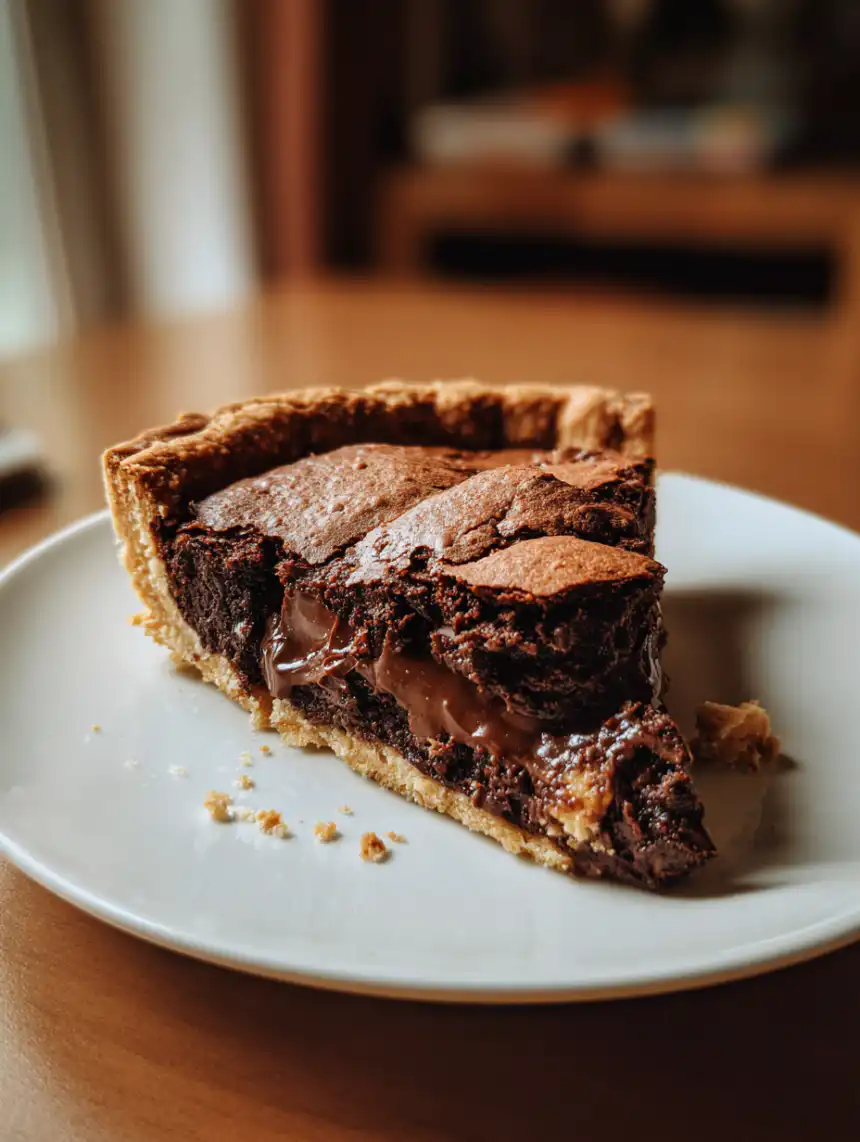 Nutella Cookies Pie – Easy Chocolate Hazelnut Pie Recipe