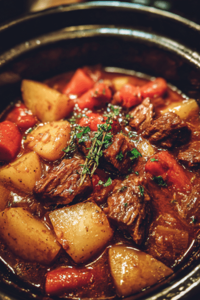slow cooker beef stew