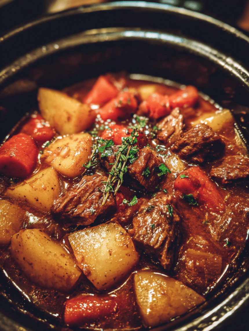 slow cooker beef stew