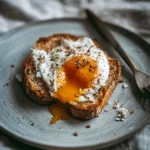 smashed egg toast